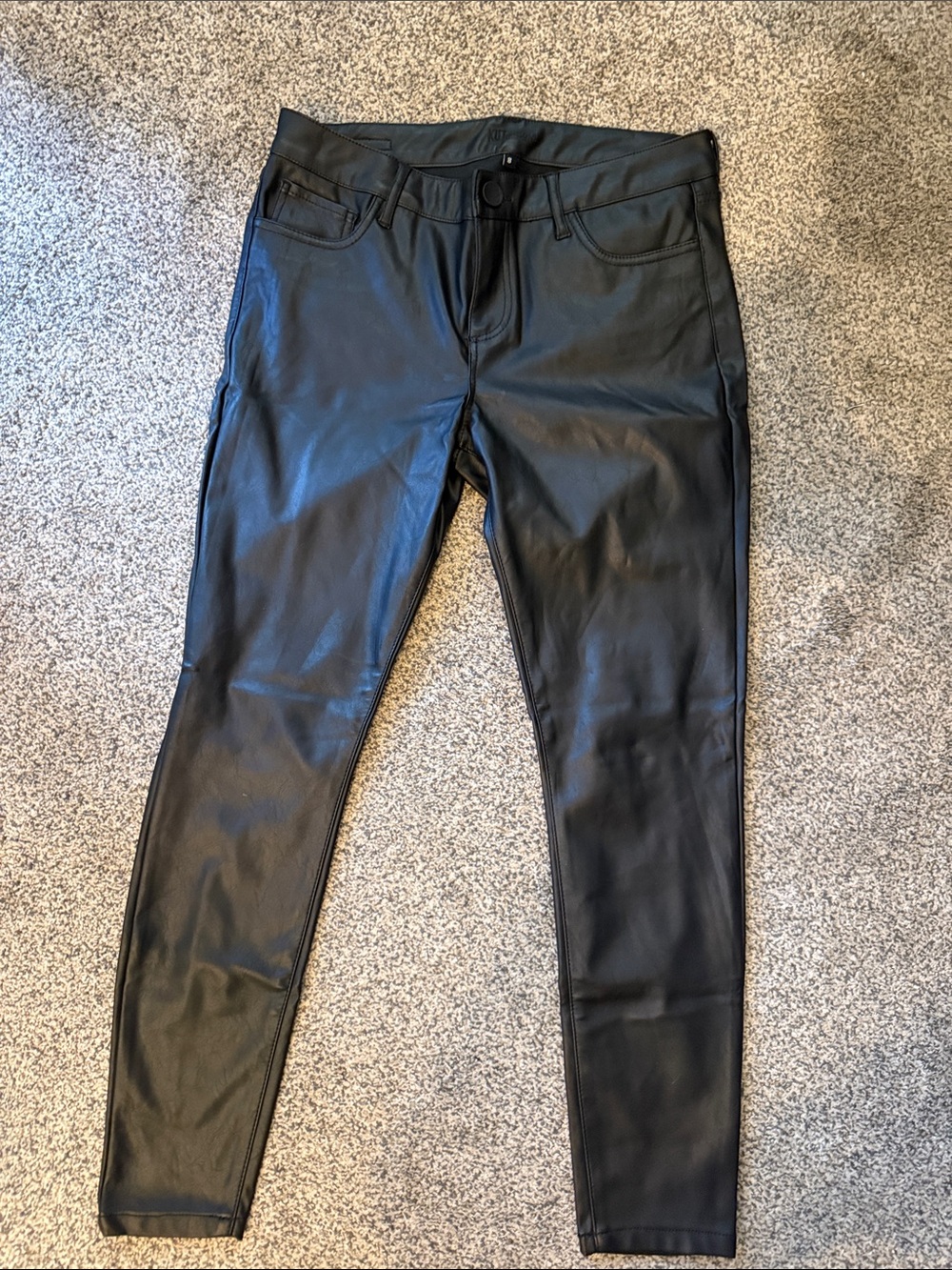 Kut from the Kloth Black Faux Leather pants
